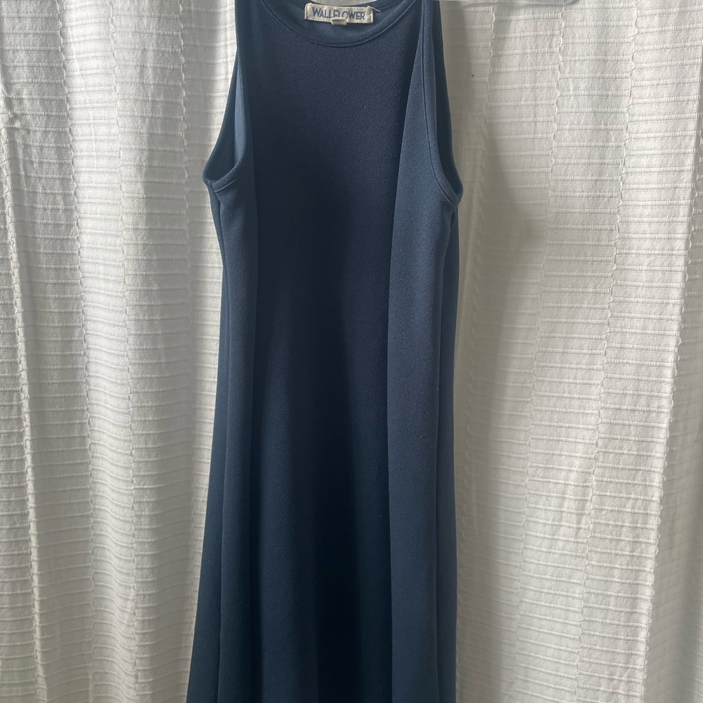 Wallflower Navy Midi Dress